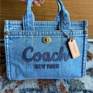 Coach Blue Denim Tote Bag